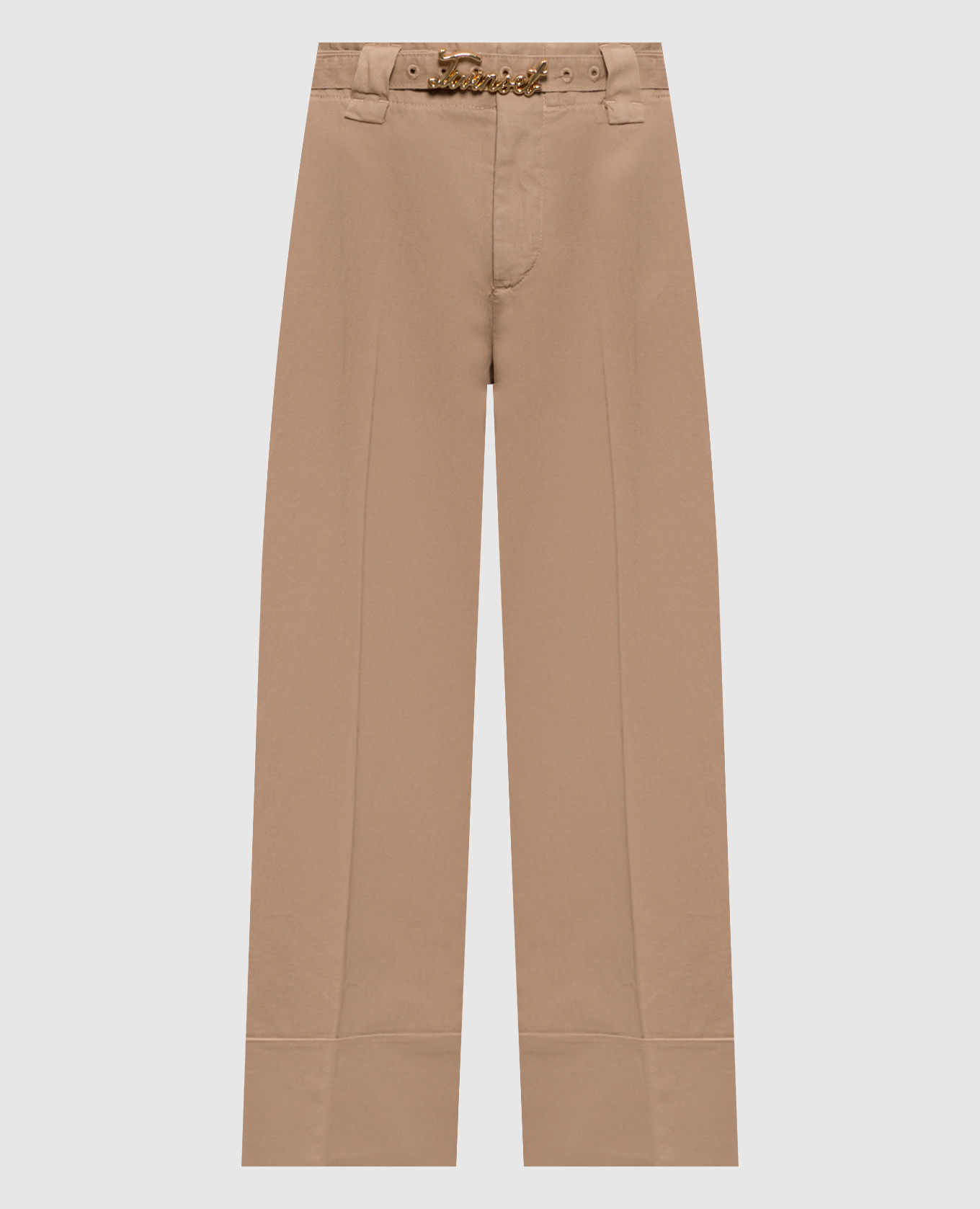 

Beige pants with belt Twinset