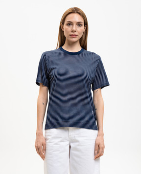 Ami Paris Blue striped T-shirt FTS373JE0212