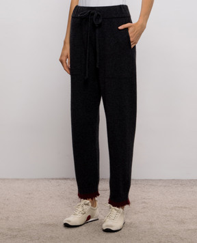 UMA WANG Gray cashmere pants UK7158