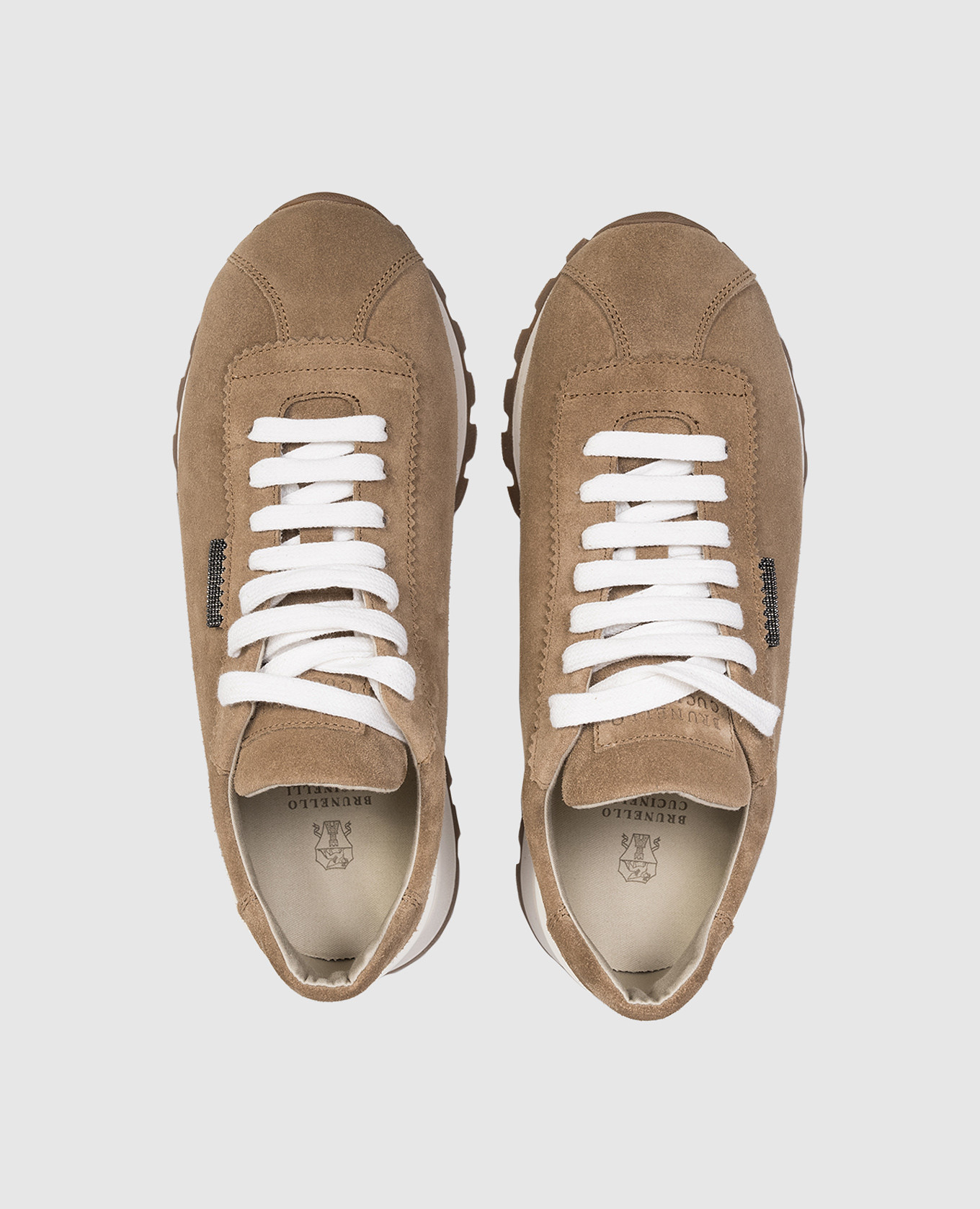 

Brown suede sneakers Brunello Cucinelli