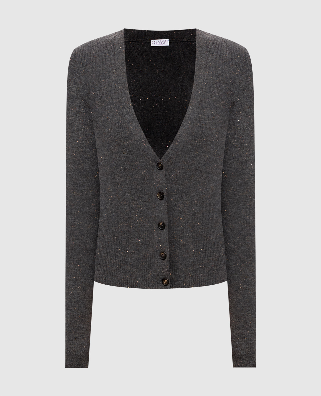 Gray cashmere cardigan
