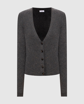 Brunello Cucinelli Gray cashmere cardigan M9A822206