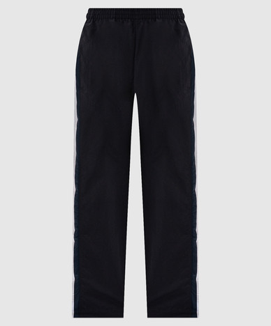 Black sweatpants with logo embroidery