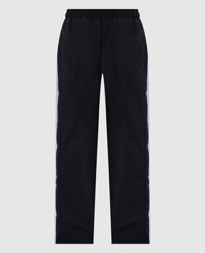 Vetements Black sweatpants with logo embroidery MH27TP108B