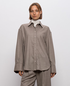 Brunello Cucinelli Beige wool shirt MP550M1M06
