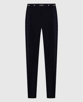 AMIRI Black leggings with monogram print AWBOAC1002