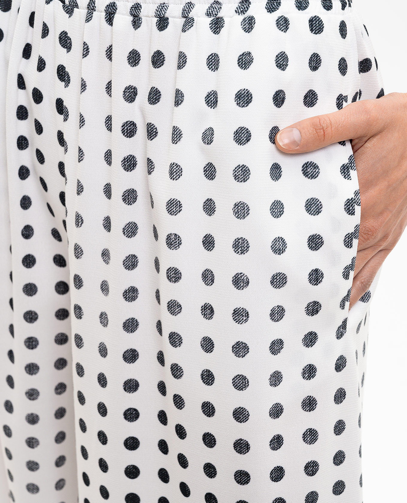 

White polka dot pants Ermanno Scervino