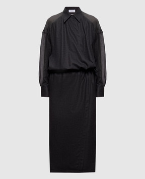 Brunello Cucinelli Gray wool dress MP550AB1A2