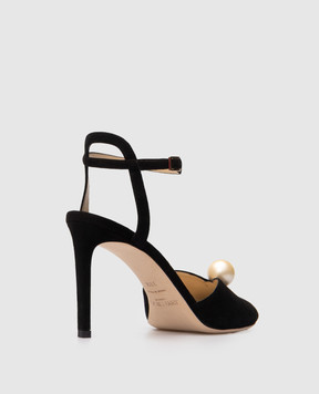 Jimmy Choo Sacora black suede sandals SACORA85AOB