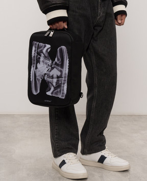 Off-White Black Heritage Shoe Box Bag X-ray OWMNQ24F26FB01