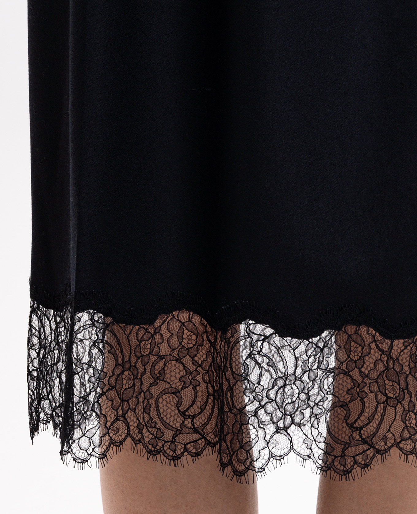 Black skirt with wool and silk Carven 5