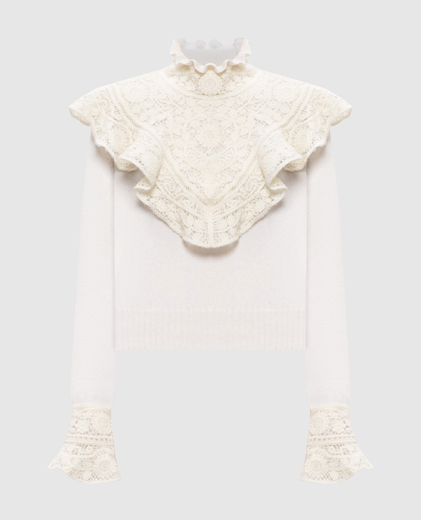 

White sweater with wool and cashmere Twinset