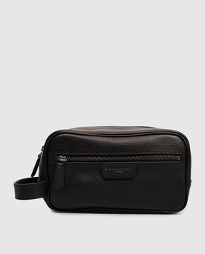 Gianni Chiarini Black leather Florence toiletry bag BCUB20286GRNCRV