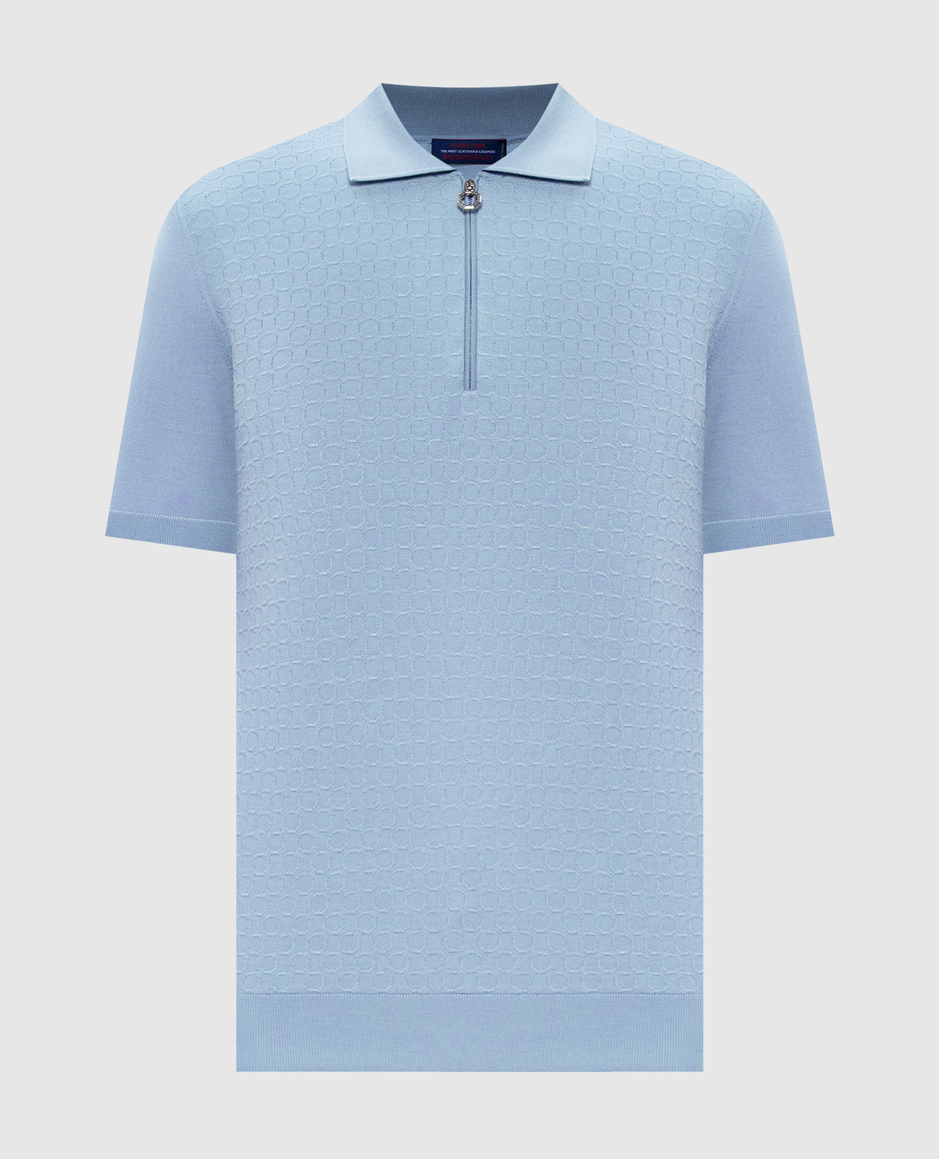 

Blue wool, cashmere and silk polo shirt Stefano Ricci, Light blue