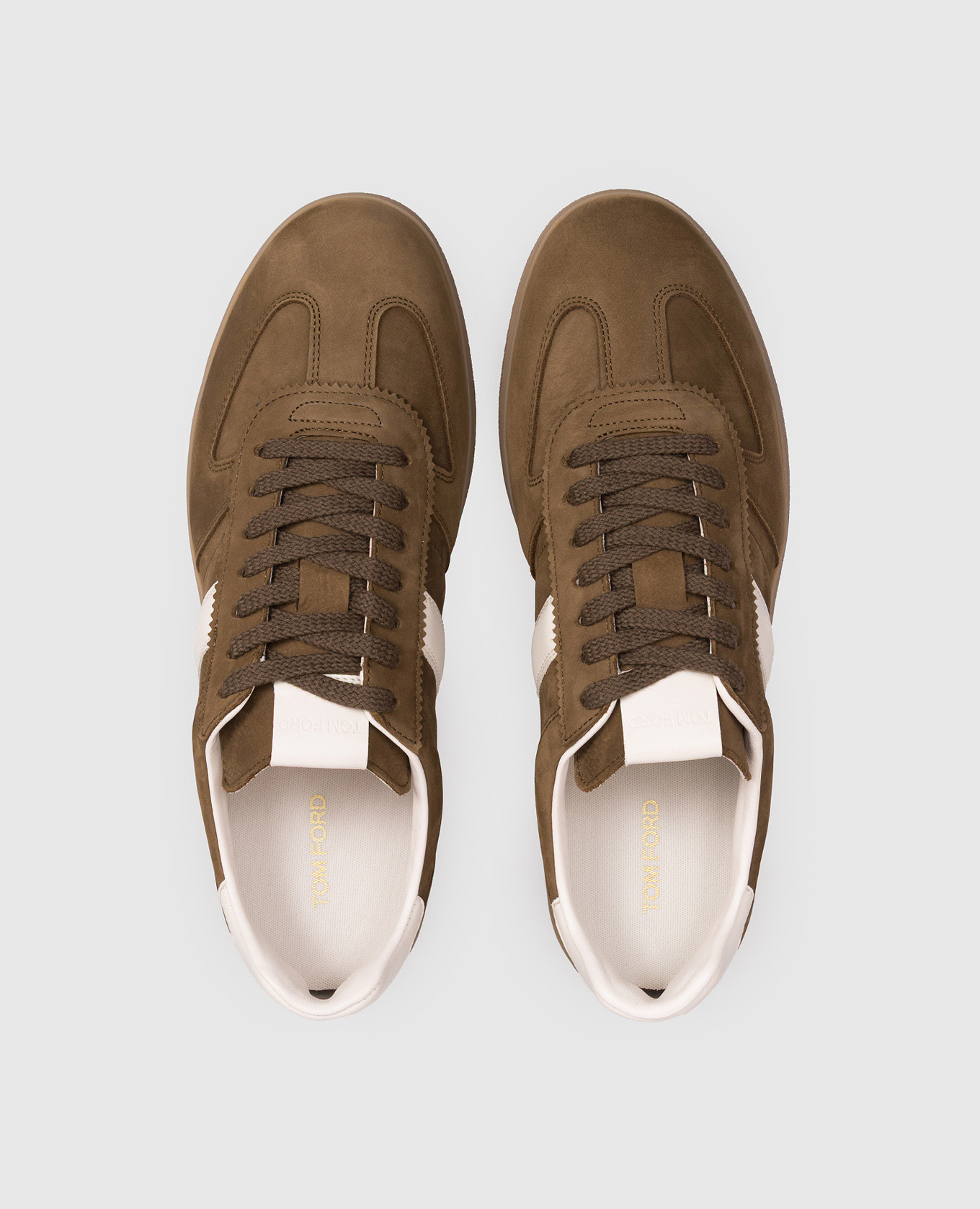 Brown ARCHER nubuck sneakers Tom Ford 4
