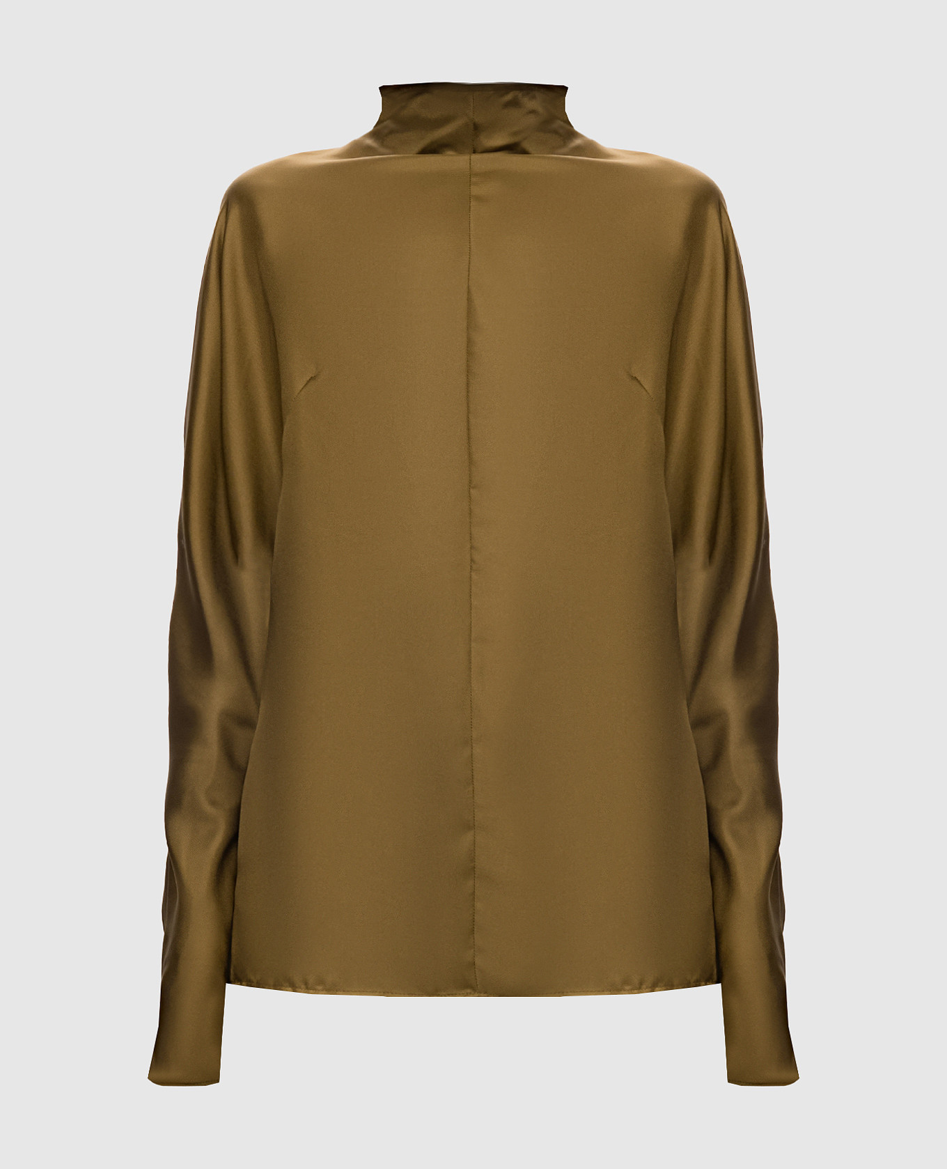 Khaki silk blouse Thierry Mugler