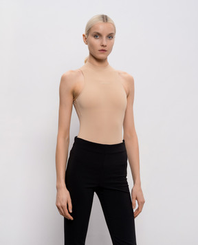 Vetements Beige bodysuit with logo WE76BD407T