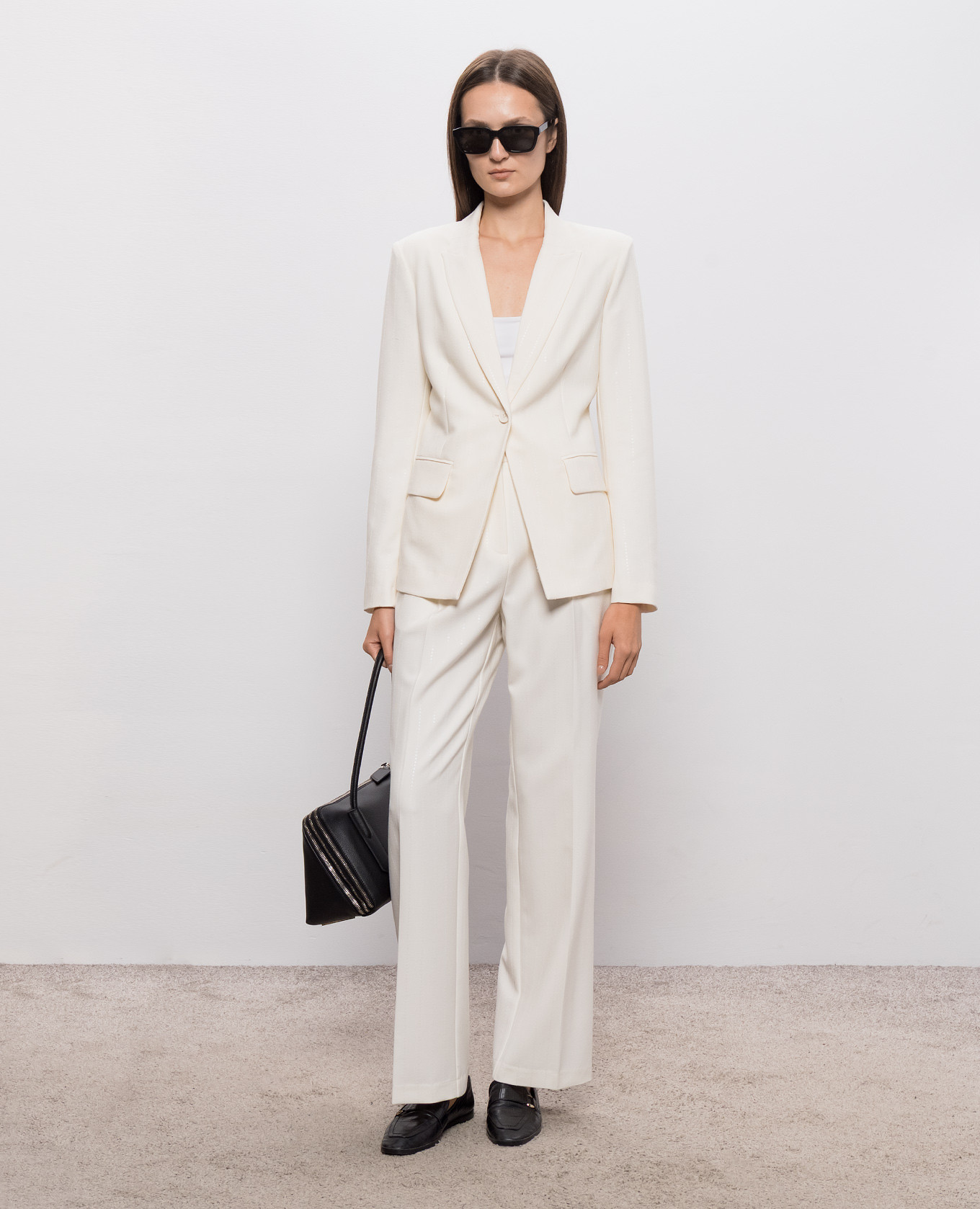 Ivory sequined pants Twinset 2