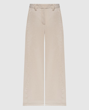 Brunello Cucinelli Beige corduroy pants MP180P9265
