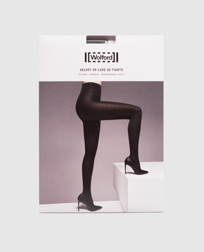 Wolford Black tights VELVET DE LUXE 50 den 10687