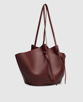 YUZEFI Mochi burgundy leather tote bag LARGEMOCHIBERRY