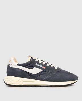 AUTRY Blue REELWIND combination sneakers A1UNWWLMNC30