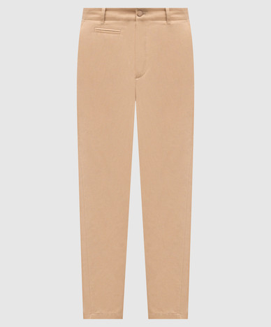 Beige pants with logo