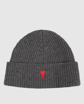 Ami Paris Gray wool hat BFUHA116018