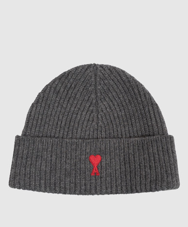 Gray wool hat