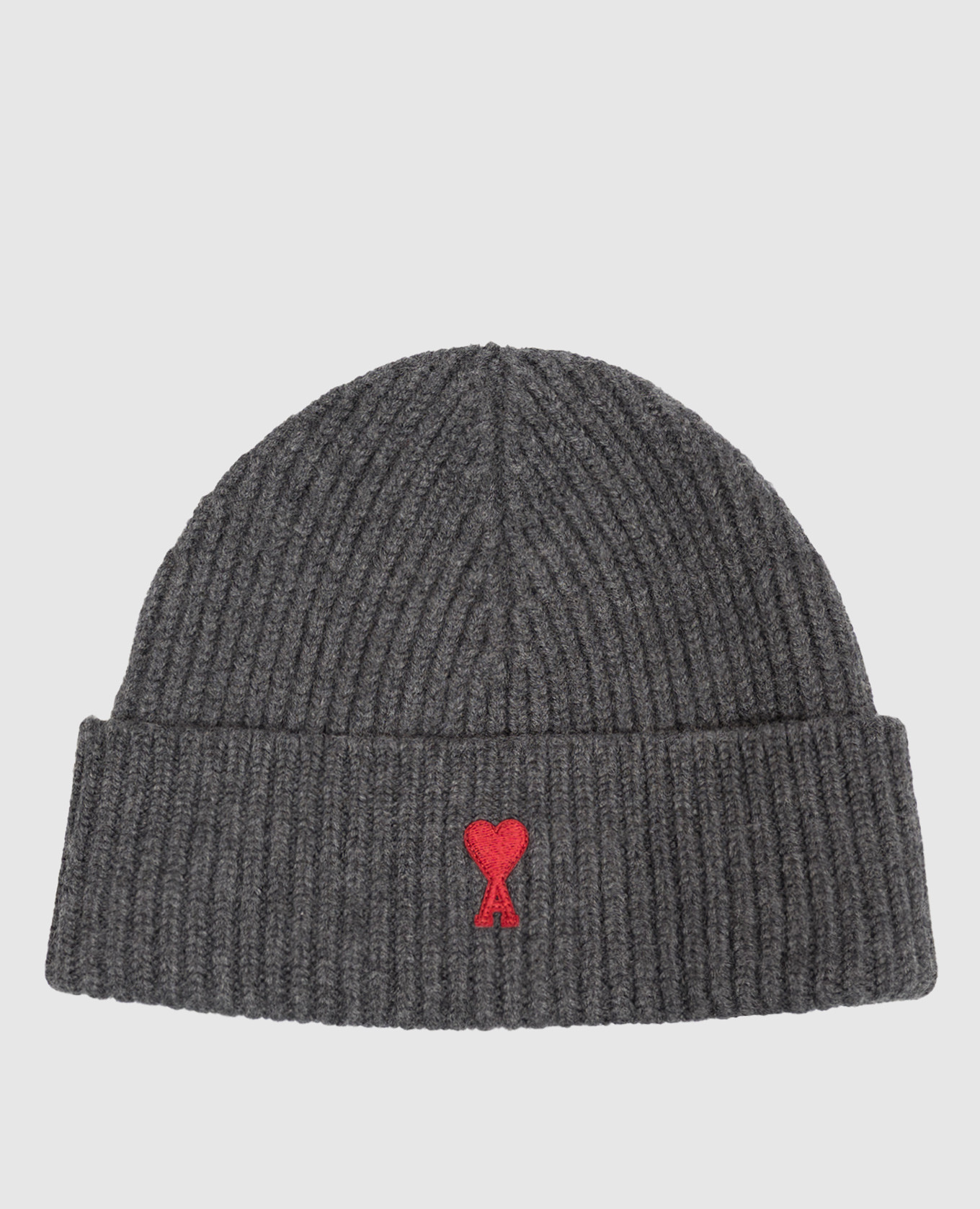 Gray wool hat
