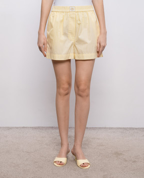 Simkhai Sarah yellow striped shorts 2264049CO