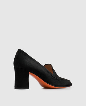 Santoni Black suede shoes WDOR72446HI2NAEA
