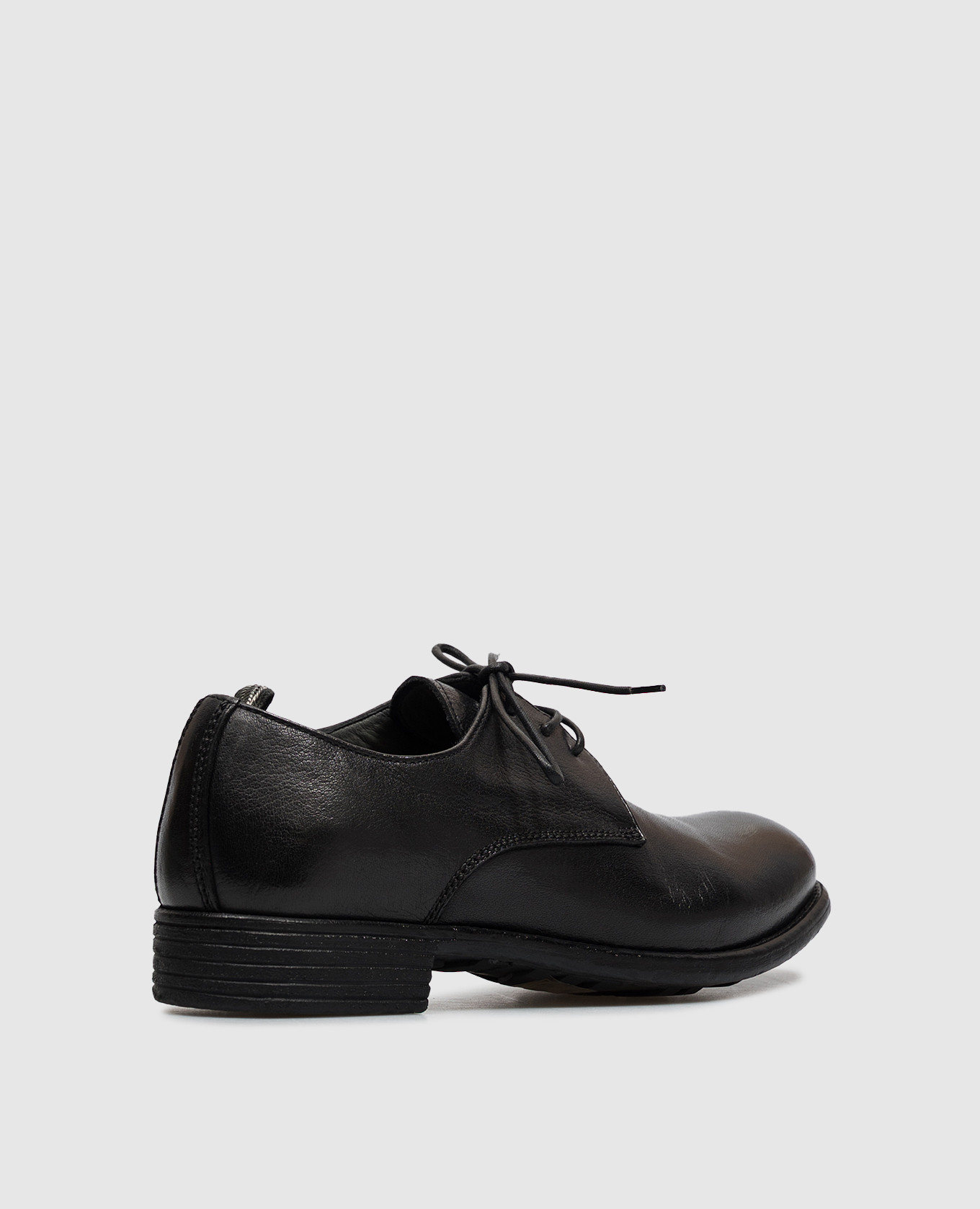Calixte black leather derby shoes Officine Creative 3