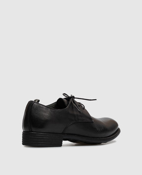 Officine Creative Calixte black leather derby shoes CALIXTE068