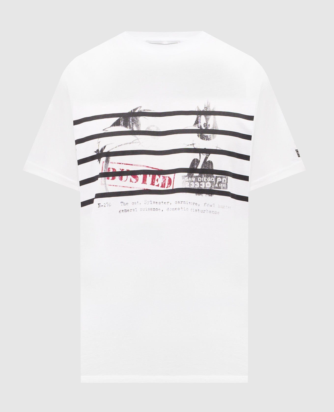 White T-shirt with Looney Tunes print