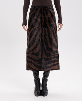 Simkhai Brown leather skirt Tobiana 5263014P