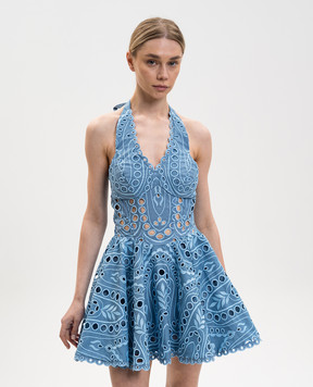 Charo Ruiz Sandlight blue mini dress 263604