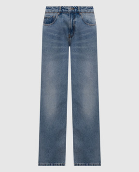 Ami Paris Blue jeans with logo patch FTR450DE0046