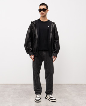 AMIRI Black t-shirt with logo print AMTOJR1041