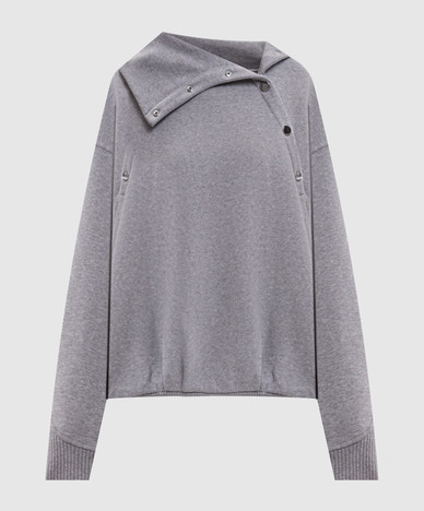 AEROSI grey melange sweatshirt