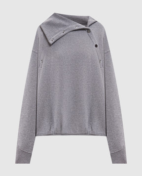 Max Mara Sportmax AEROSI grey melange sweatshirt SPXAEROSI