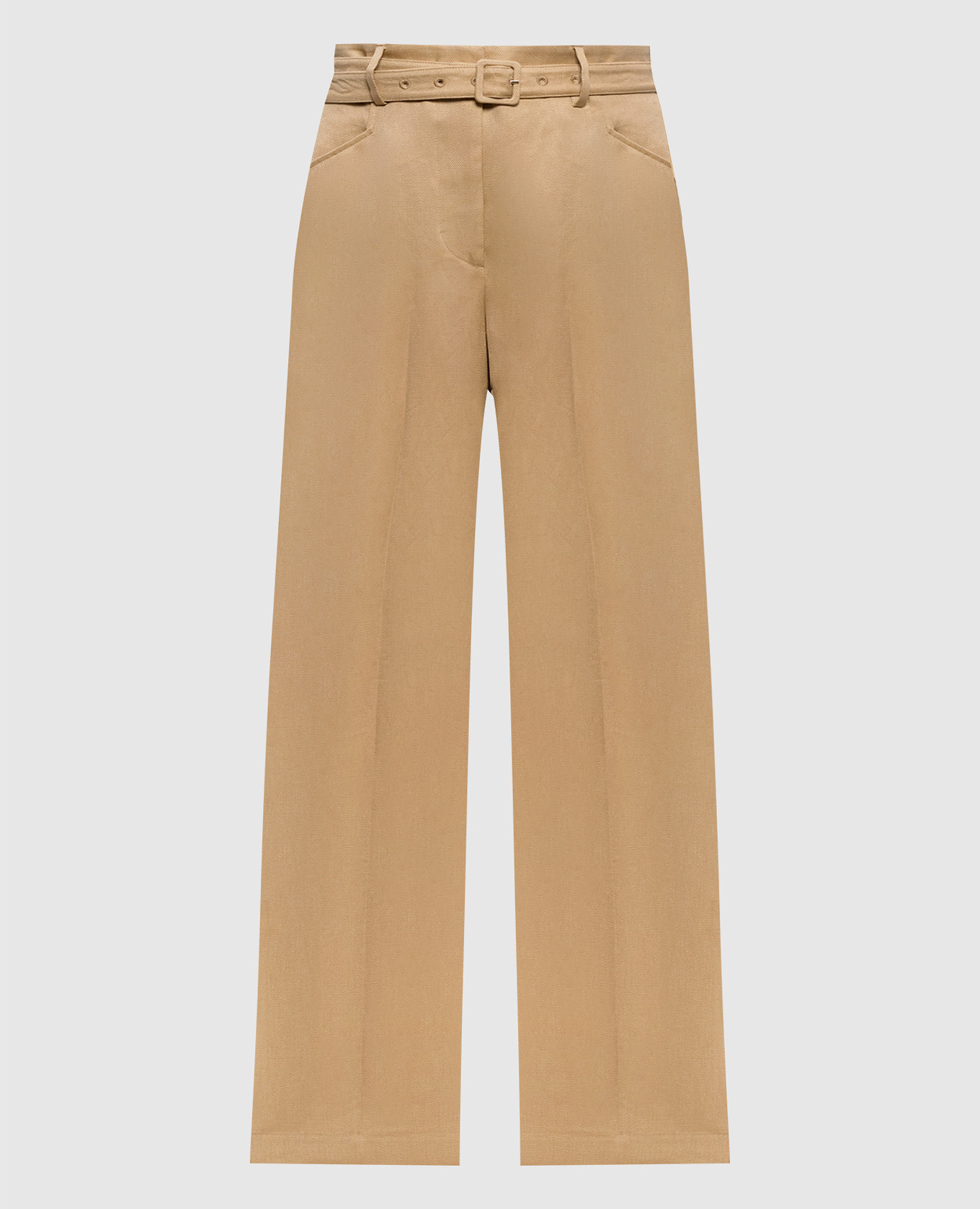 Pantaloni di lino marrone Norman