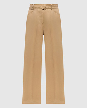 Gabriela Hearst Norman brown linen pants 2262168LI010