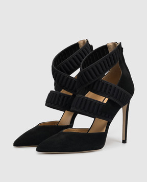 Benedetta Boroli Black suede Sforza shoes SFORZA