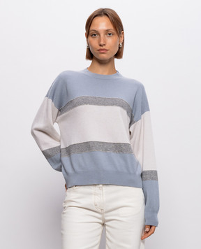 Peserico Wool, silk and cashmere jumper with monil chain A99862F12C9283