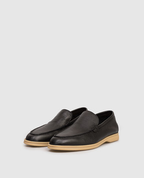Lanciotti De Verzi Black leather loafers FELIXVITELLOPEGGY