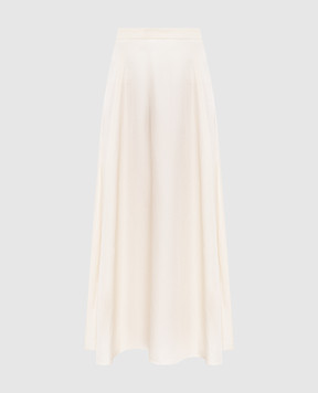 Woolrich Ivory linen maxi skirt CFWWSK2008FRUT3043