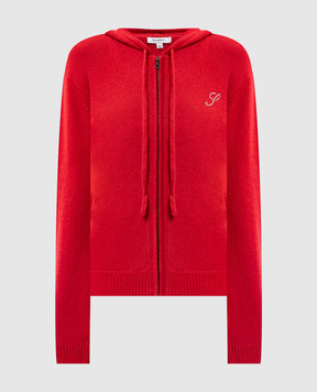 Sporty & Rich Red cashmere and wool sports jacket CA00282327RE50