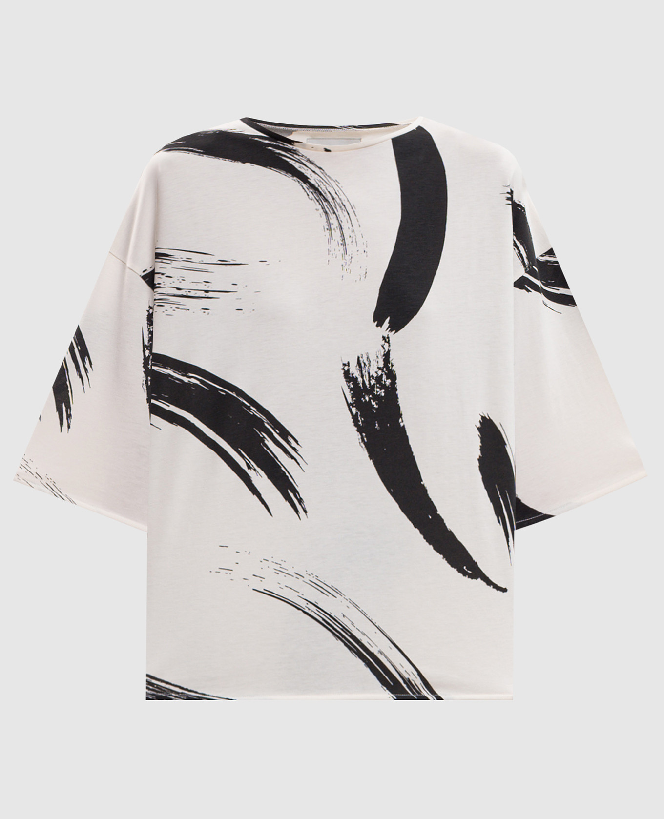 

Halber ivory T-shirt Loulou de Saison, Beige
