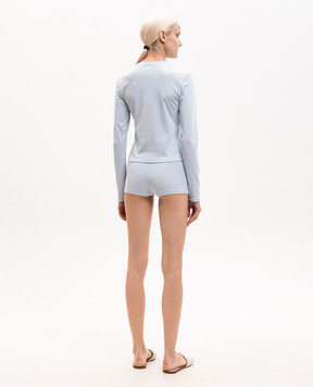 Dore & Rose Blue pajamas with logo patch JERSEYSHORTSLEEVESET